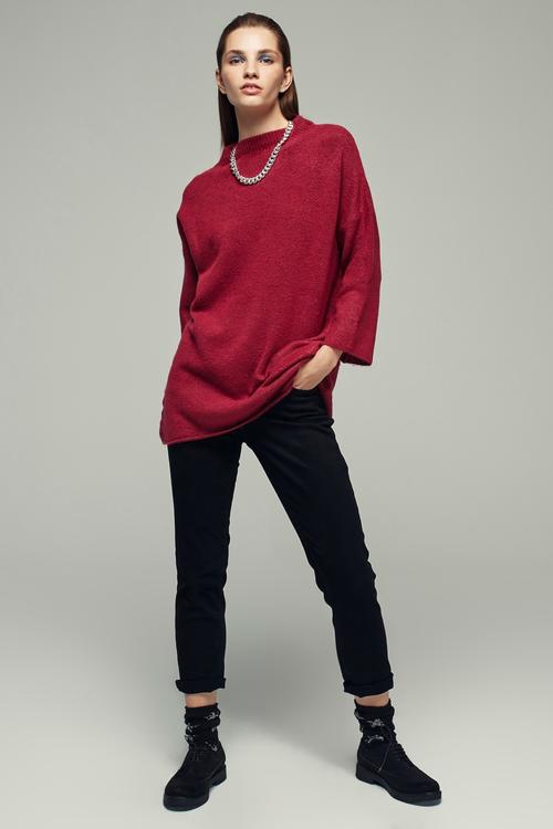  DİK YAKA YARIM KOL TRİKO KAZAK