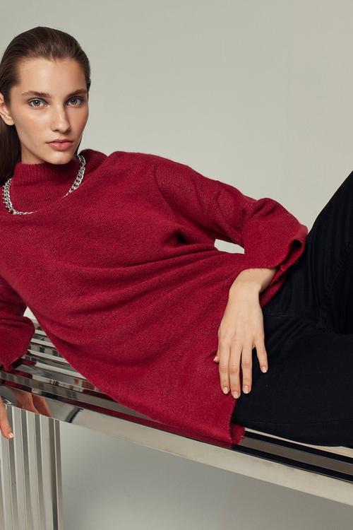  DİK YAKA YARIM KOL TRİKO KAZAK