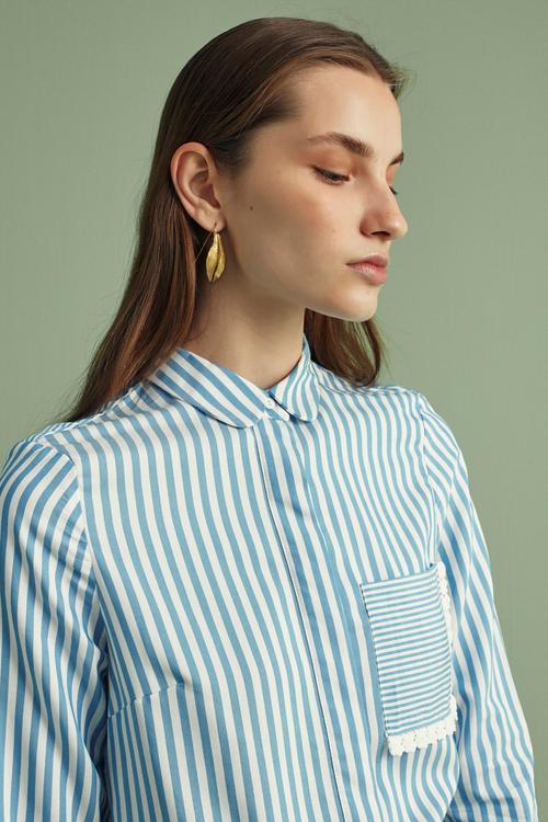  REGULAR KESİM PİLELİ GÖMLEK