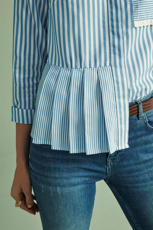  REGULAR KESİM PİLELİ GÖMLEK