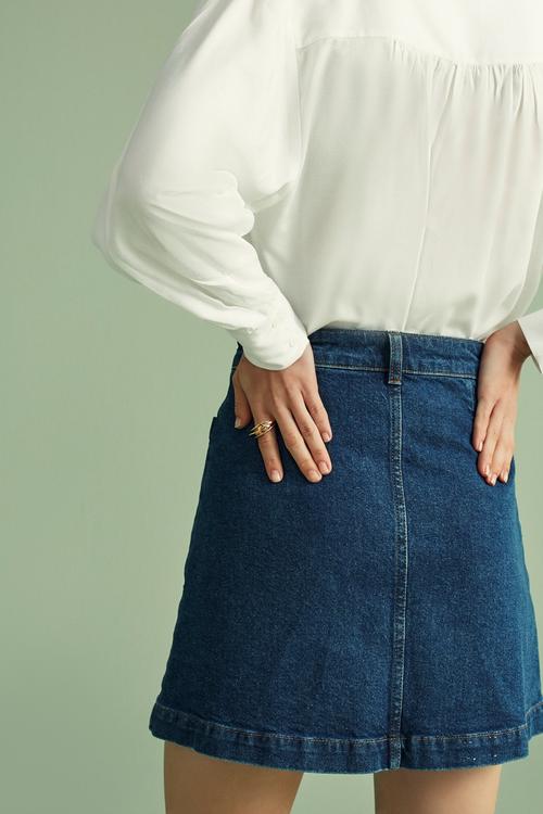  YAKA BAĞLAMALI PAMUK GÖMLEK