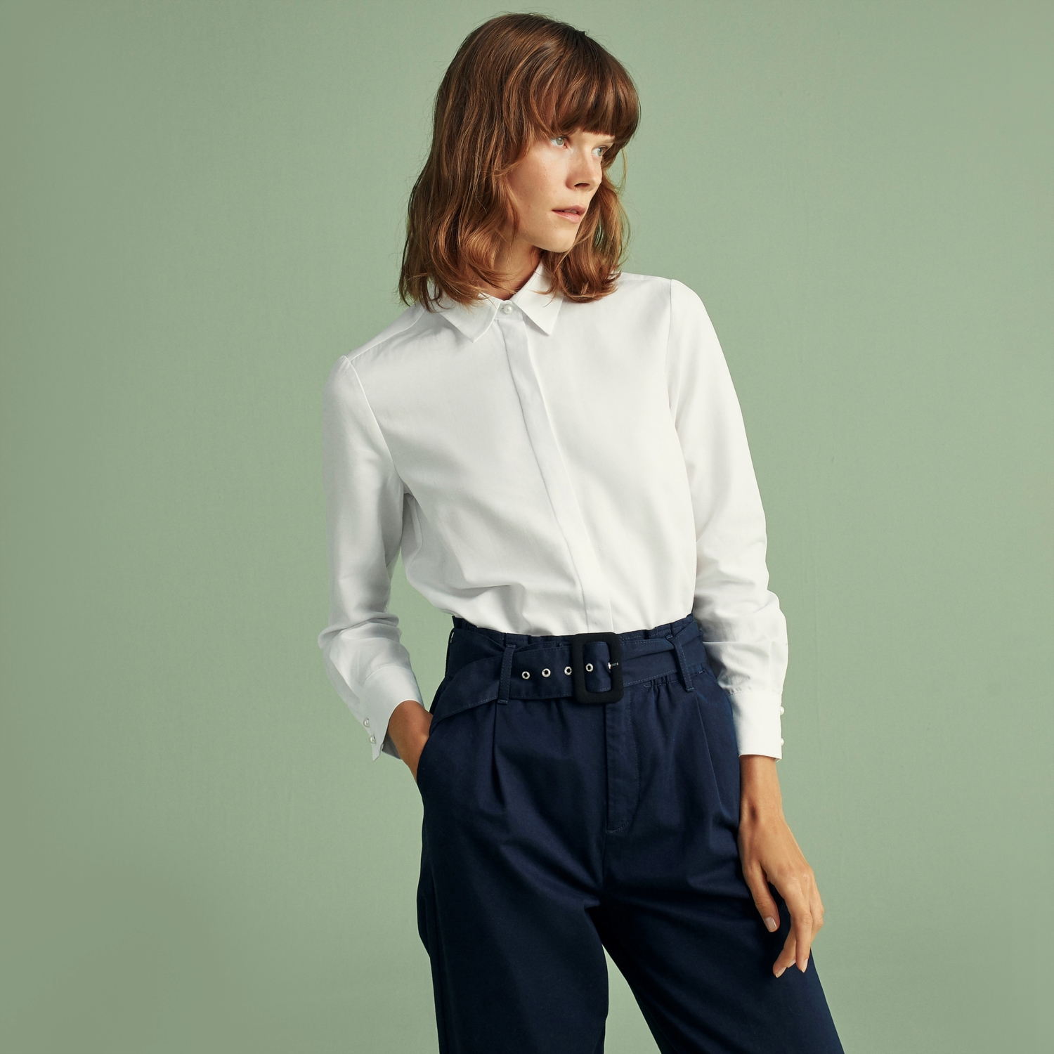 POPLİN PAMUKLU GÖMLEK