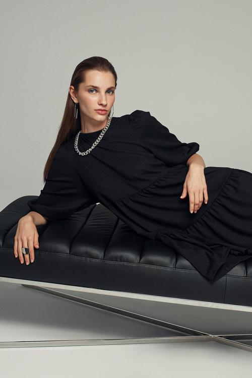  KLOŞ MİDİ ELBİSE