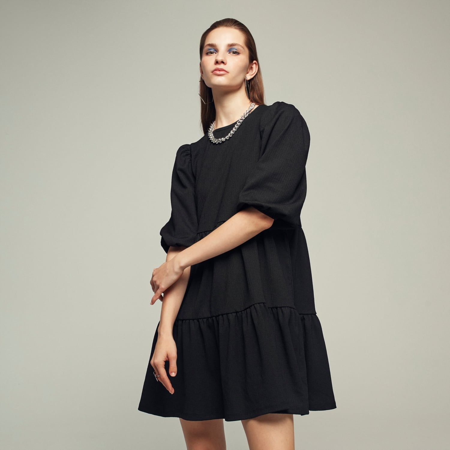 KLOŞ MİDİ ELBİSE