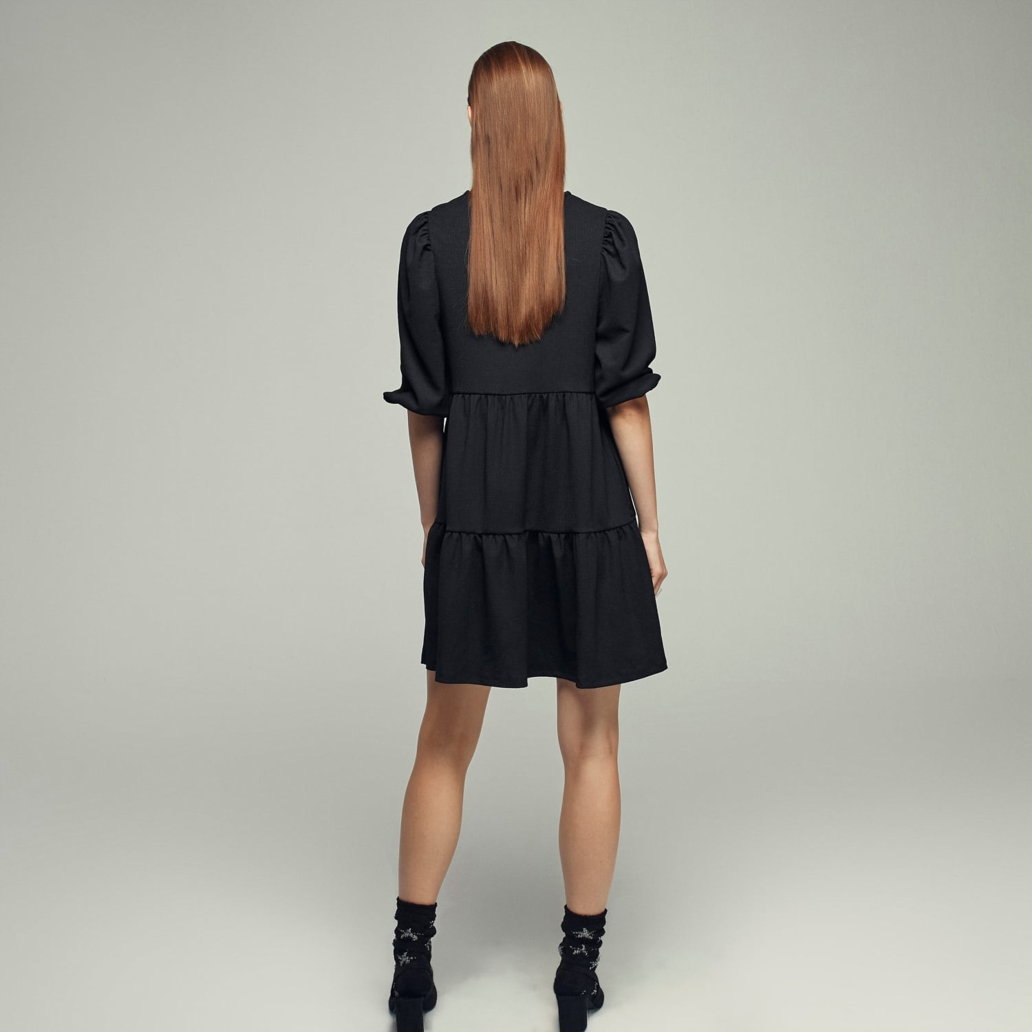 KLOŞ MİDİ ELBİSE