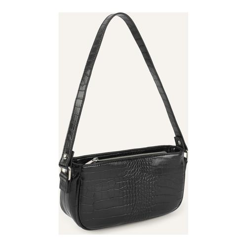  DERİ GÖRÜNÜMLÜ BAGUETTE ÇANTA