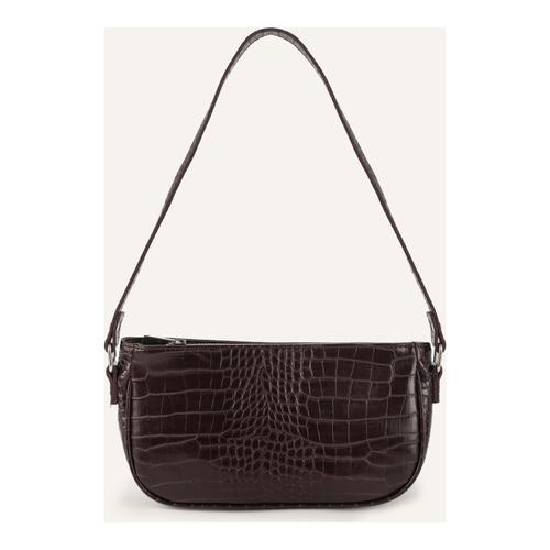  DERİ GÖRÜNÜMLÜ BAGUETTE ÇANTA