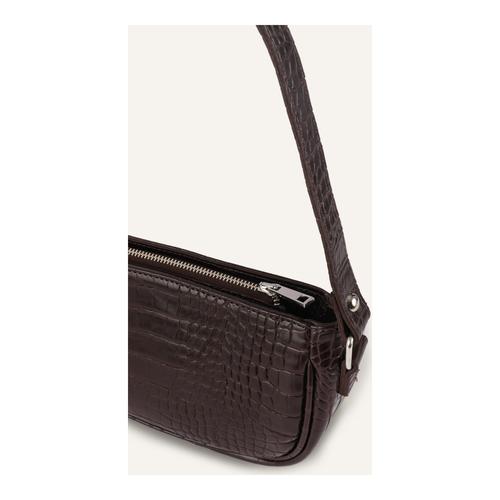  DERİ GÖRÜNÜMLÜ BAGUETTE ÇANTA