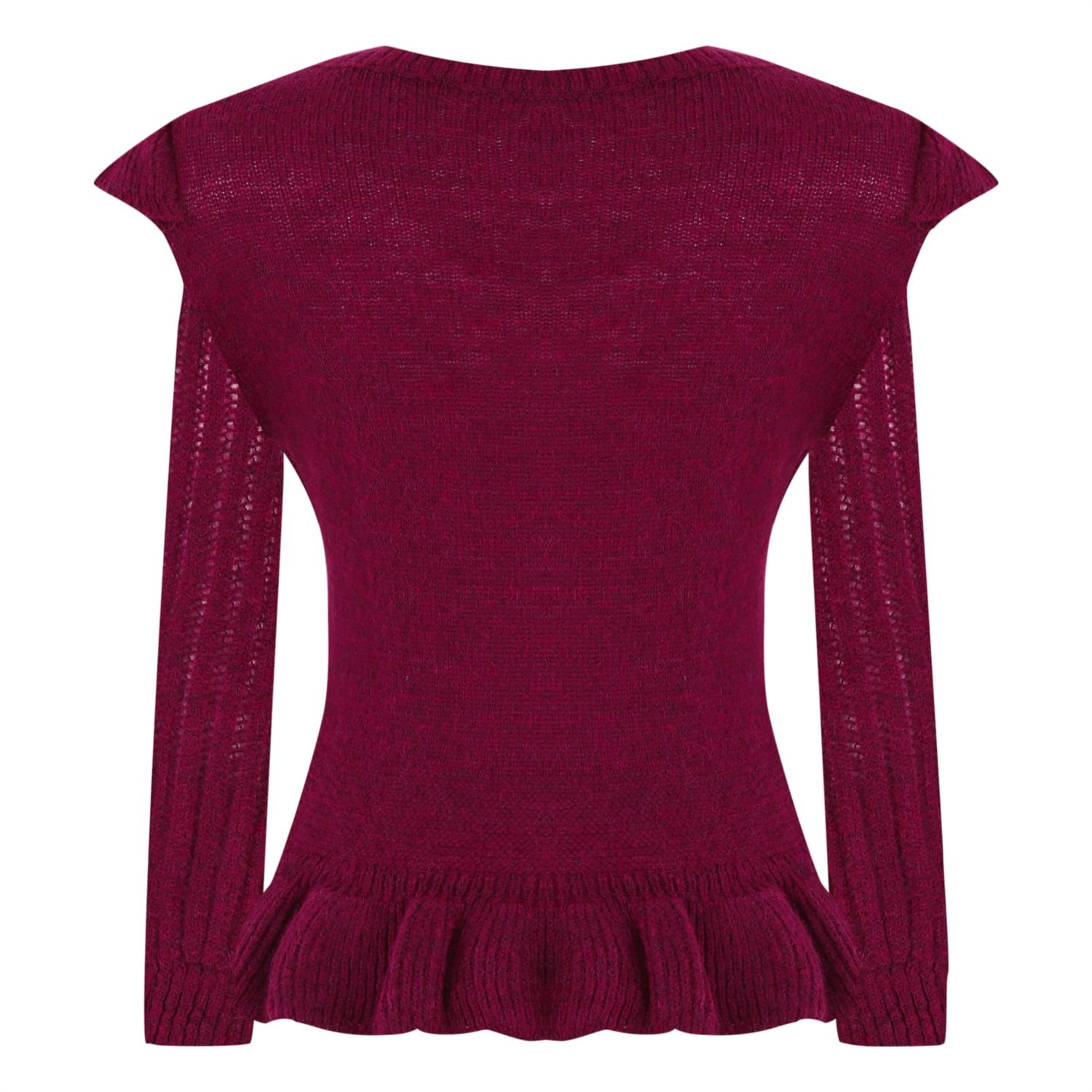 V YAKA FIRFIR DETAYLI TRİKO KAZAK