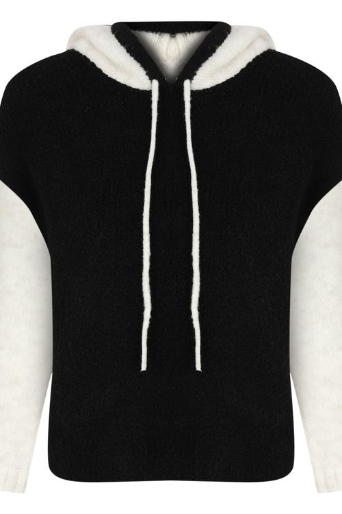  KAPÜŞONLU PELUŞ KAZAK