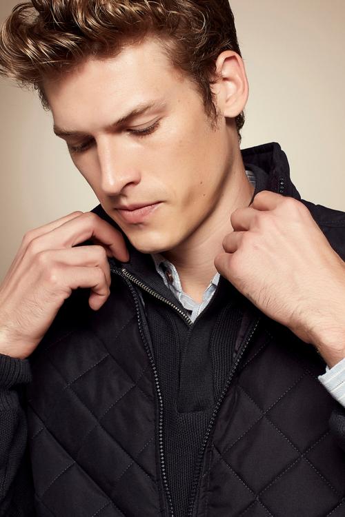  DİK YAKA KAPİTONELİ YELEK