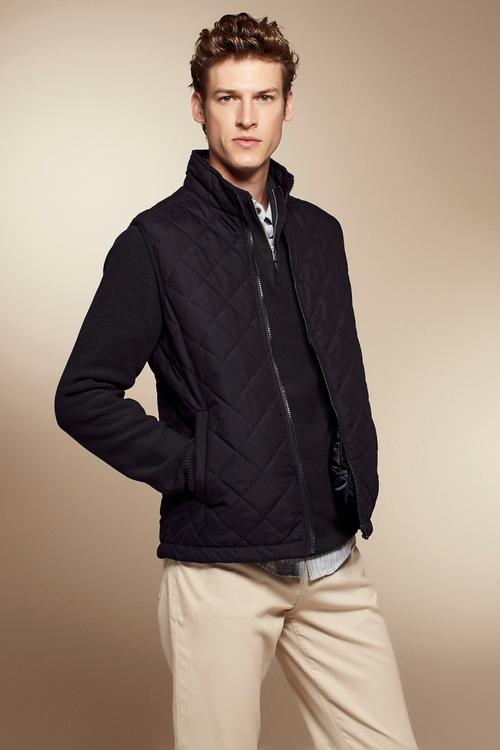  DİK YAKA KAPİTONELİ YELEK