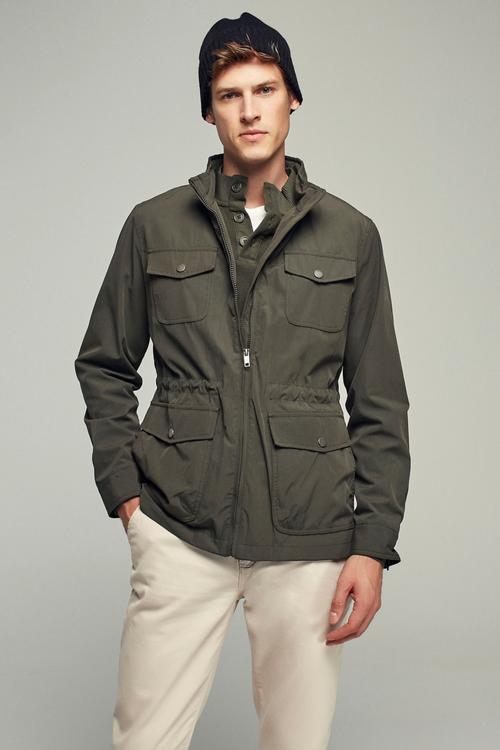  CEPLİ DİK YAKA MONT