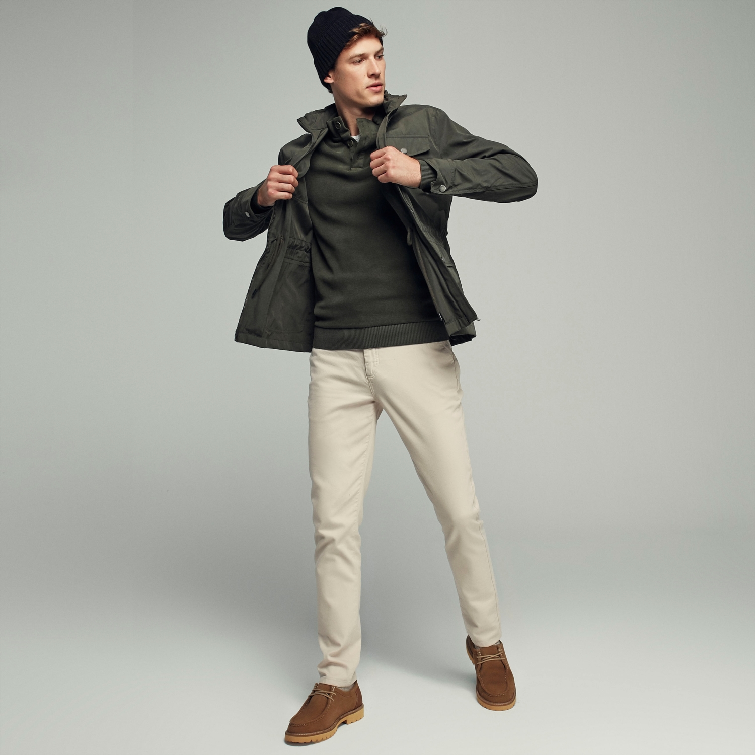 CEPLİ DİK YAKA MONT