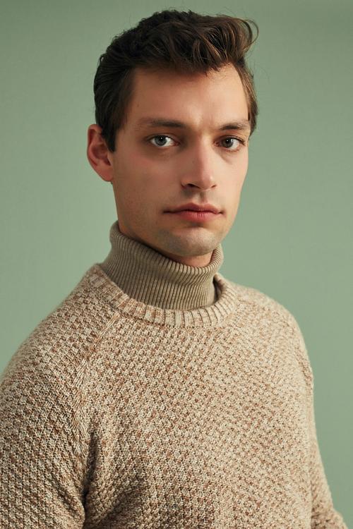  BİSİKLET YAKA DOKULU KAZAK