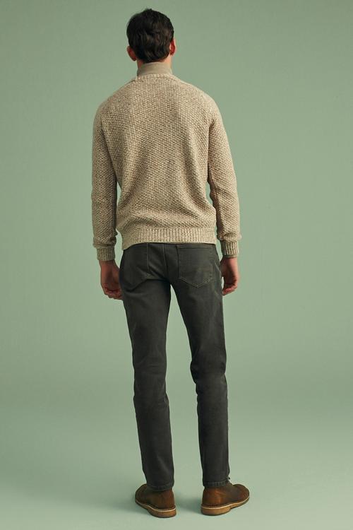  BİSİKLET YAKA DOKULU KAZAK