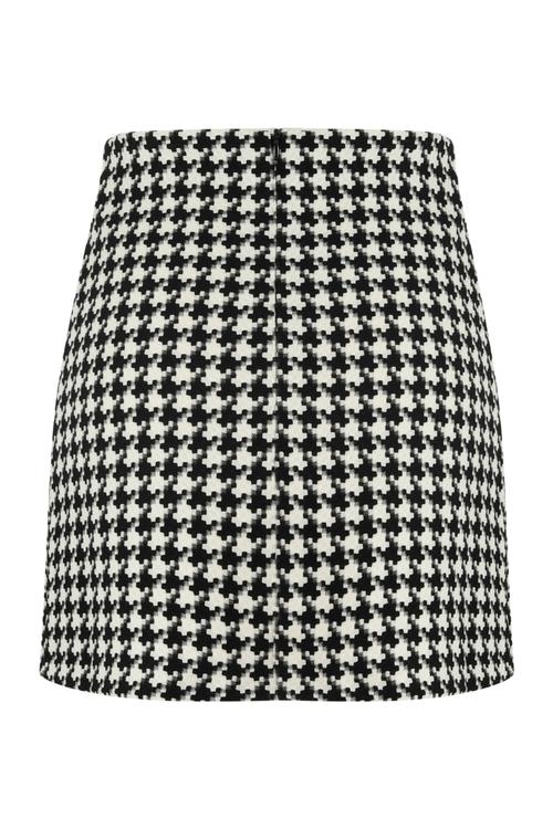  KAZAYAĞI DESENLİ MİNİ ETEK