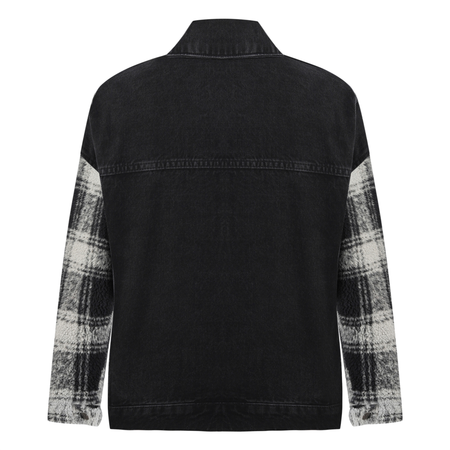 EKOSE DETAYLI JEAN CEKET