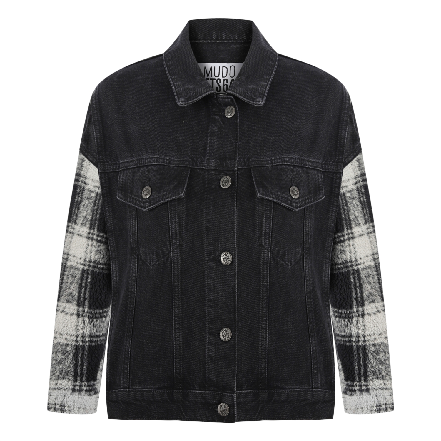 EKOSE DETAYLI JEAN CEKET