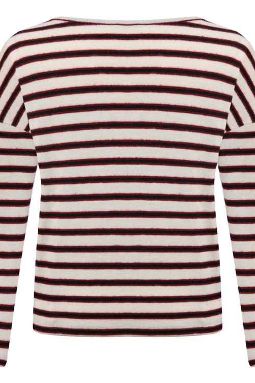  ÇİZGİLİ BİSİKLET YAKA SWEATSHIRT