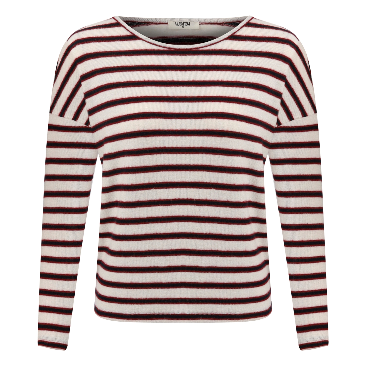 ÇİZGİLİ BİSİKLET YAKA SWEATSHIRT