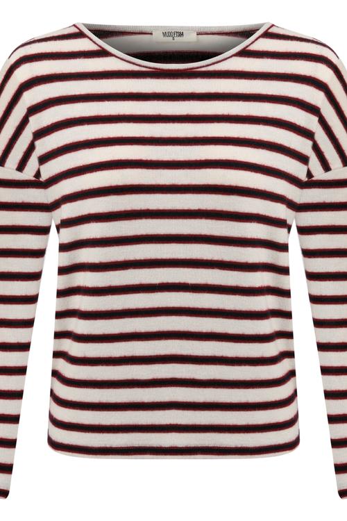  ÇİZGİLİ BİSİKLET YAKA SWEATSHIRT