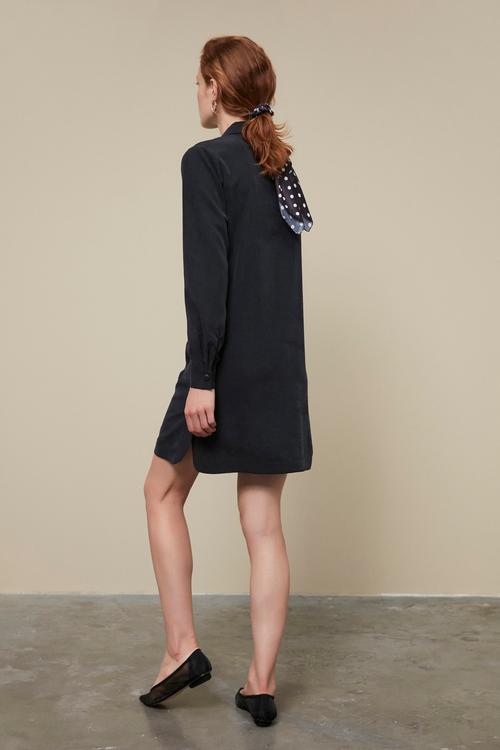  TENCEL TM MİNİ GÖMLEK ELBİSE