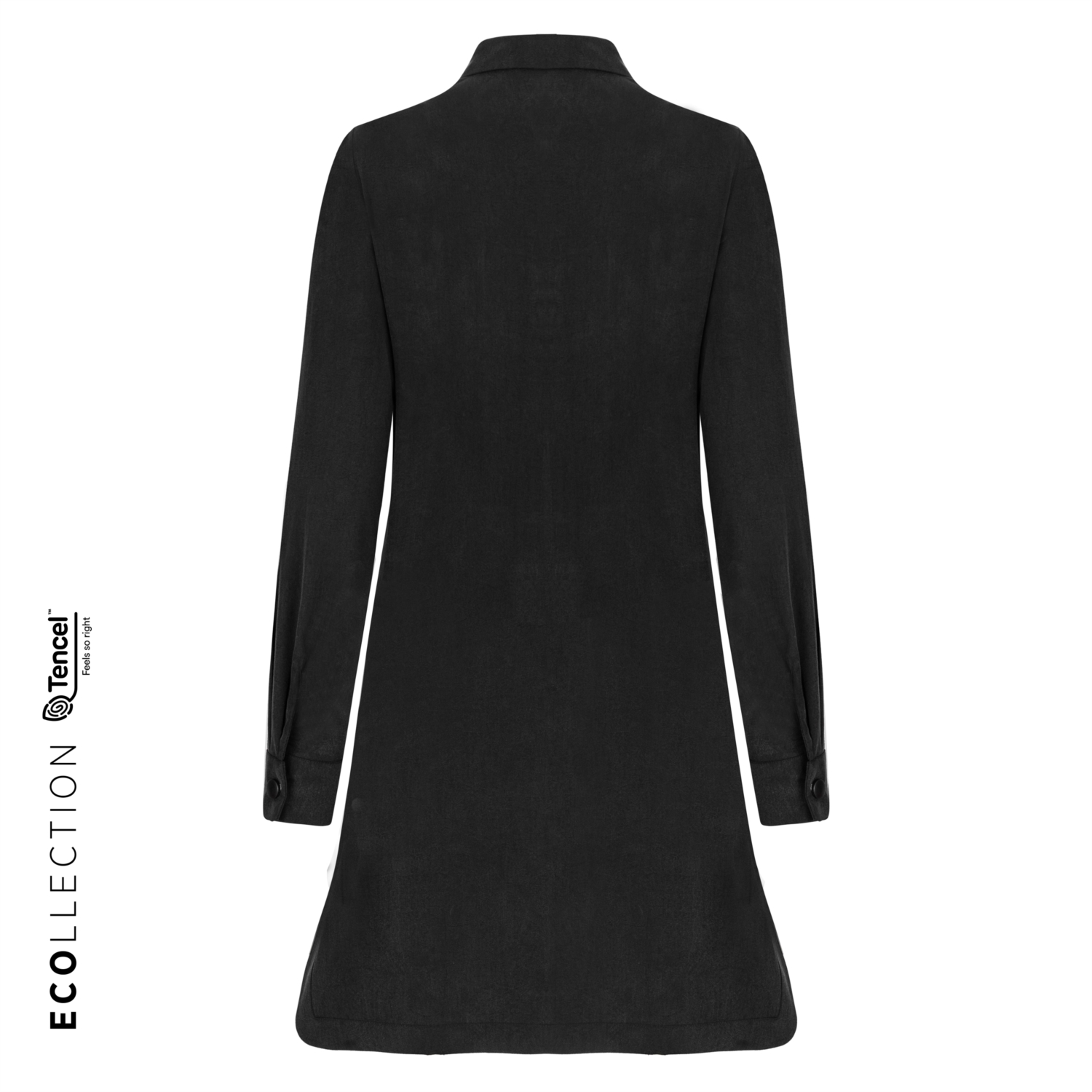 TENCEL TM MİNİ GÖMLEK ELBİSE