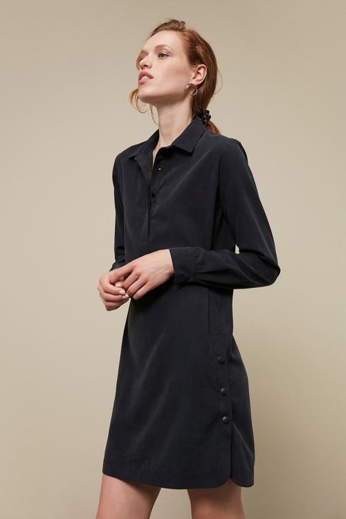  TENCEL TM MİNİ GÖMLEK ELBİSE