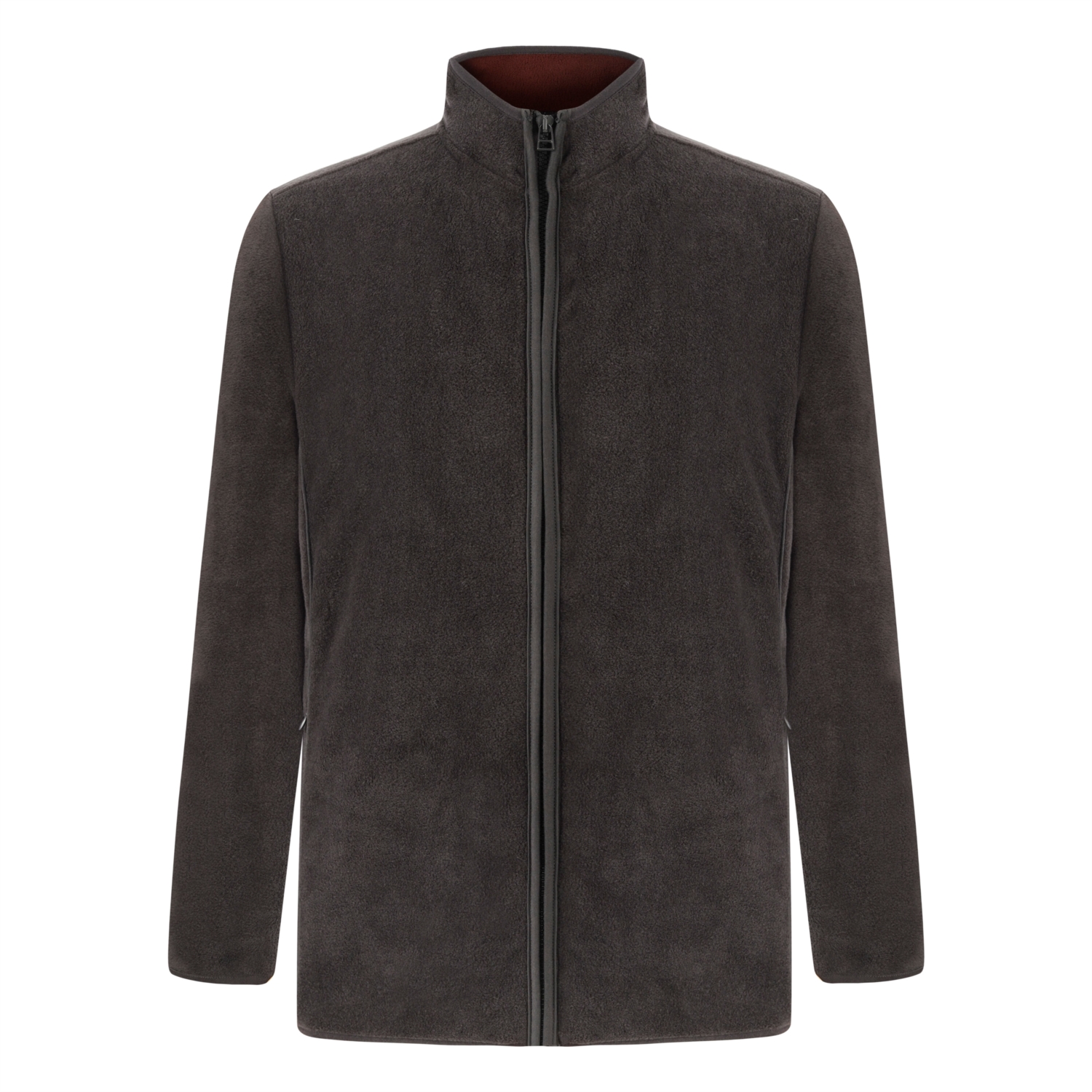 DİK YAKA FERMUARLI POLAR SWEATSHIRT