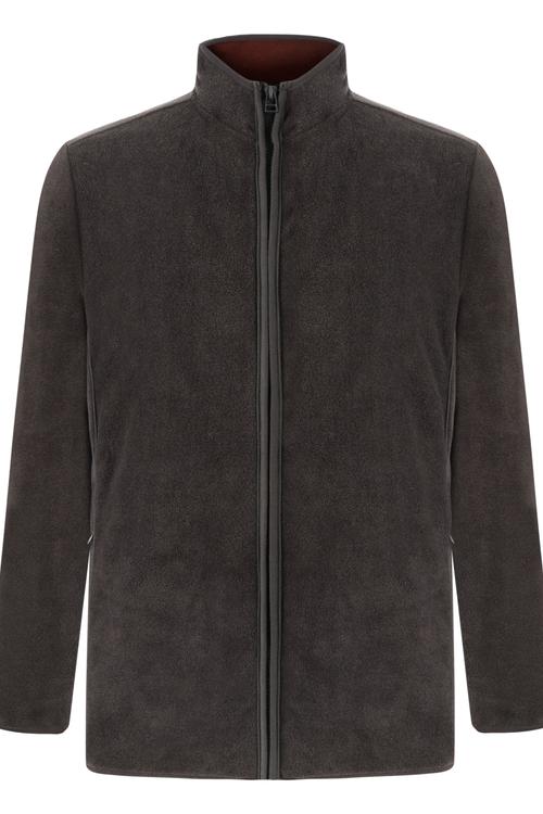  DİK YAKA FERMUARLI POLAR SWEATSHIRT