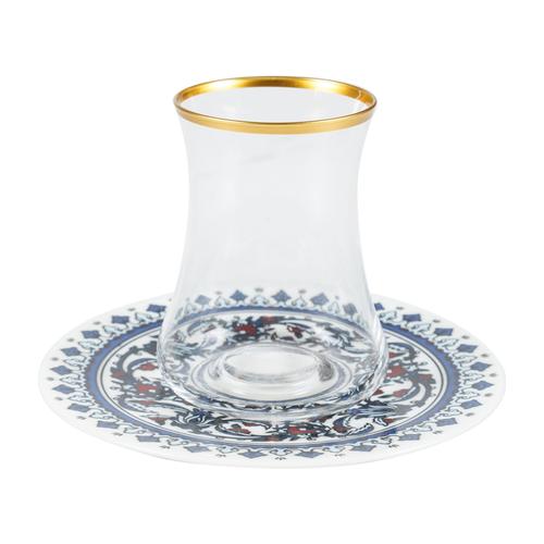  KRISTAL ETNIC ÇAY SETİ