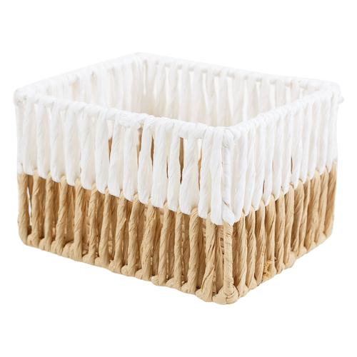  LOIKAV BEJ-BEYAZ DÜZENLEYİCİ SEPET S