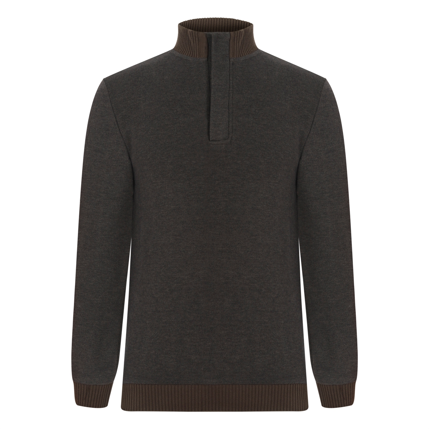 DİK YAKA PAMUKLU SWEATSHIRT