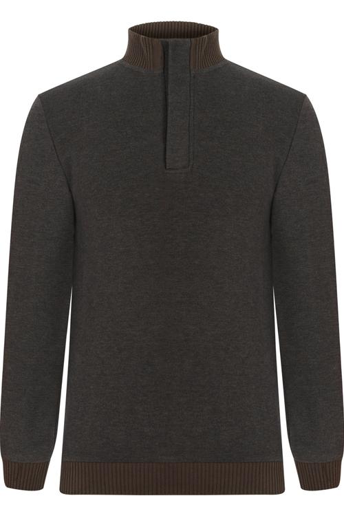  DİK YAKA PAMUKLU SWEATSHIRT