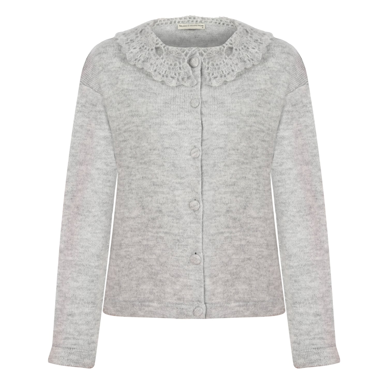 DANTEL YAKA DÜĞMELİ TRİKO HIRKA