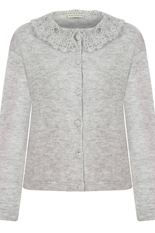  DANTEL YAKA DÜĞMELİ TRİKO HIRKA