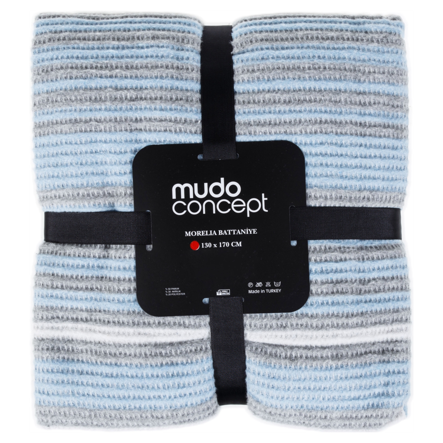 MORELIA DİZ ÜSTÜ BATTANİYE AÇIK MAVİ 130X170