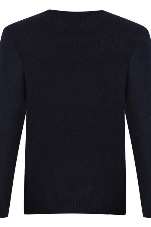  GEYİK DESENLİ UNISEX BİSİKLET YAKA KAZAK