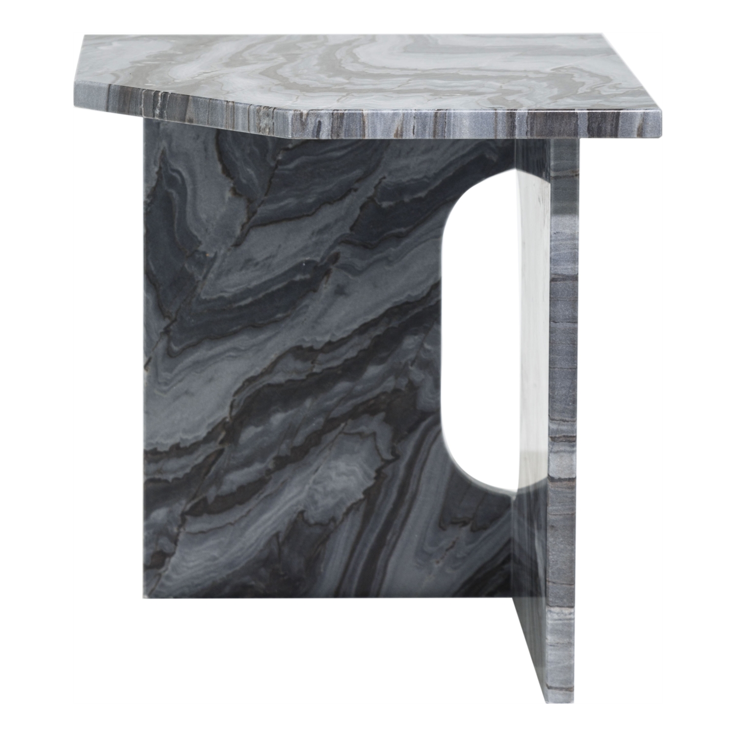 ALL MARBLE 2 AYAKLI ASH GRİ SEHPA