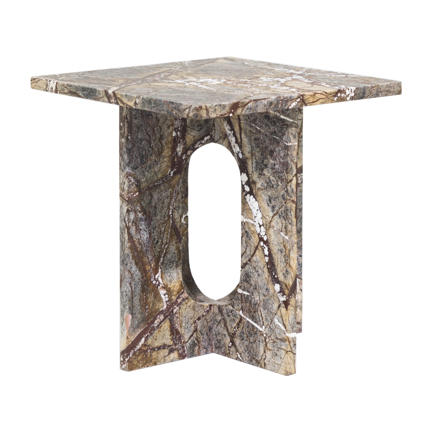 ALL MARBLE 4 AYAKLI RAINFOREST KAHVE SEHPA