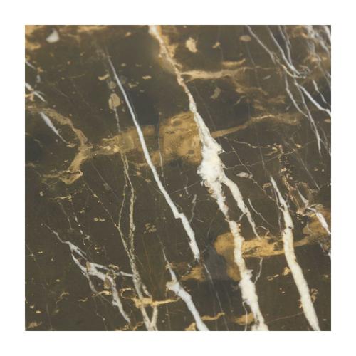  ALL MARBLE YUVARLAK SİYAH & ALTIN SEHPA