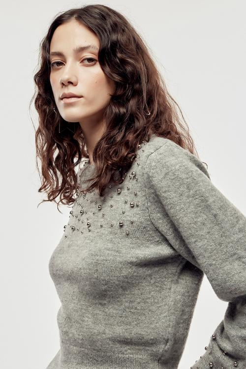  BİSİKLET YAKA İNCİLİ KAZAK