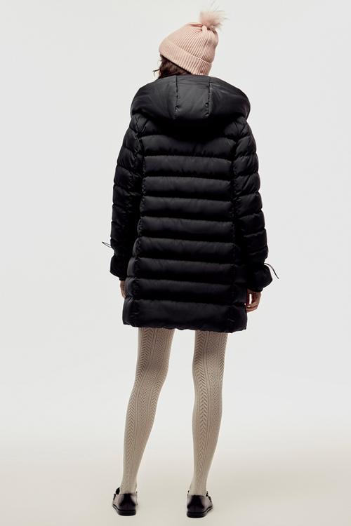  KAPİTONELİ UZUN PUFFER ŞİŞME MONT