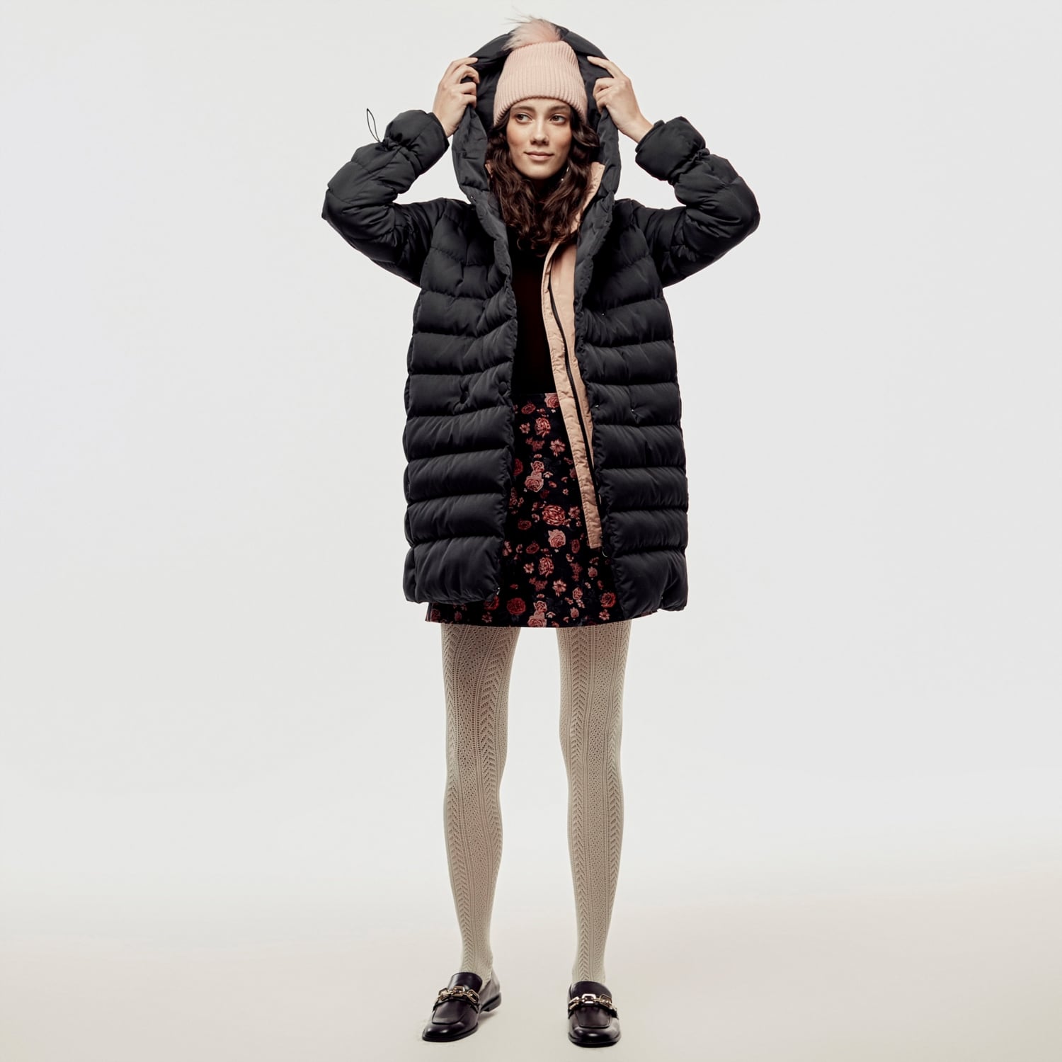 KAPİTONELİ UZUN PUFFER ŞİŞME MONT