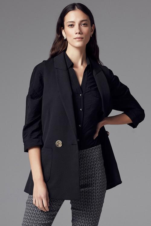  METAL DÜĞMELİ KRUVAZE YAKA YELEK