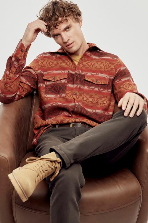  ETNİK DESENLİ PAMUK GÖMLEK