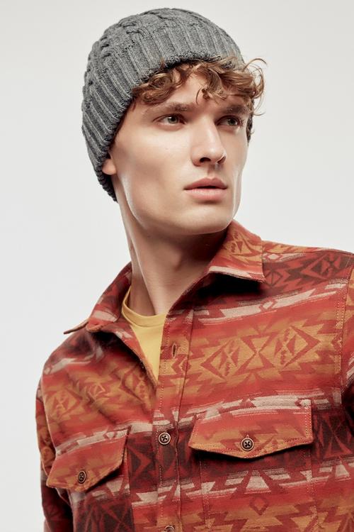  ETNİK DESENLİ PAMUK GÖMLEK