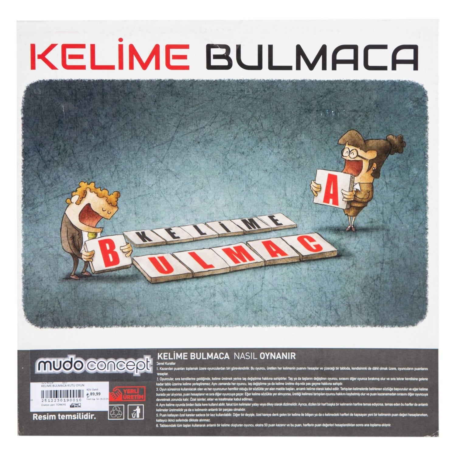 KELIME BULMACA KUTU OYUN