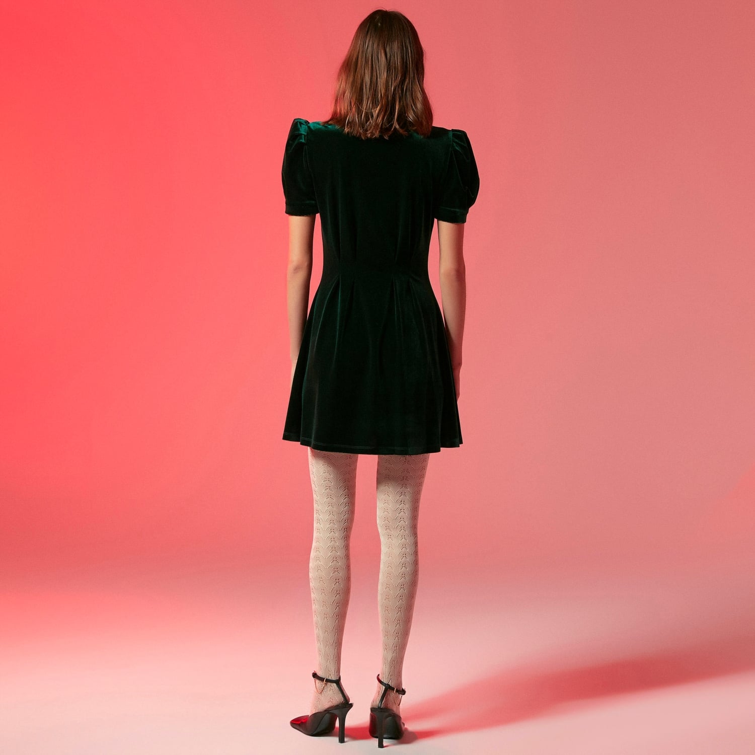 KADİFE MİNİ ELBİSE